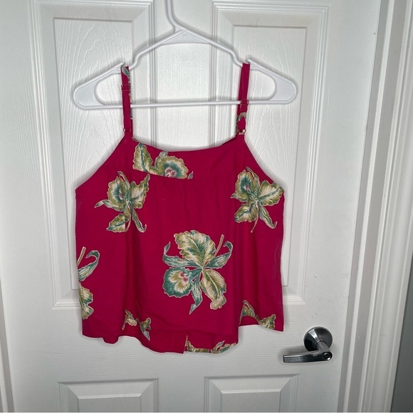 Faherty Marina Seersucker Pink Top in Orchid Blossom Babydoll Boho Oversized S - Picture 4 of 11